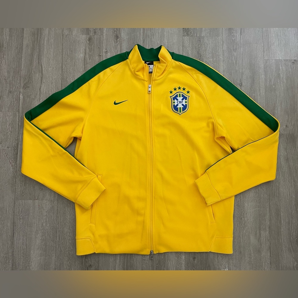 Nike 2014 World Cup Brazil Anthem Track Jacket Men’s Size XL Brasil